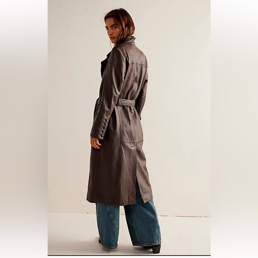 FREE PEOPLE
Midnight Train Leather Duster - Picture 5 of 9